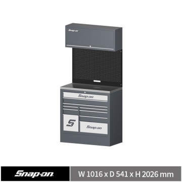 Snap-on 40" 頂級10抽工具系統櫃 (深灰+黑+深灰)