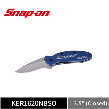 Snap-on Scallion® 線鎖式折疊刀 Kershaw® 聯名款 (海軍藍刀柄)