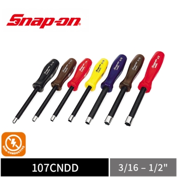 Snap-on 7件式 絕緣複合材質 螺母起子組 (3/16–1/2")