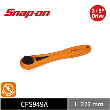 Snap-on 3/8" Drive 絕緣複合材質 3分棘輪扳手