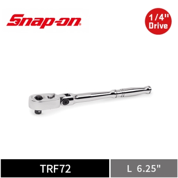 Snap-on 1/4" Drive Dual 80® 2分 短柄快拆型 活動式可逆棘輪扳手