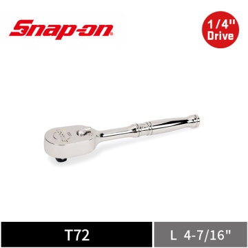 Snap-on 1/4" Drive Dual 80® 2分 短柄 可逆棘輪扳手