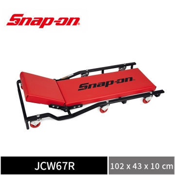 Snap-on 頭枕可調式汽修躺板 (紅)
