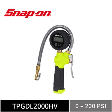 Snap-on 數位輪胎打氣量壓錶 (螢光黃)