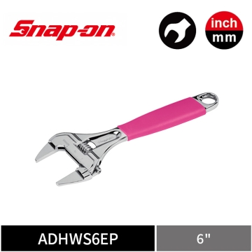 Snap-on 英制 6" 薄型大開口活動扳手 (限量粉)