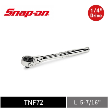 Snap-on 1/4" Drive Dual 80® 2分 標準柄 旋轉圓頭棘輪扳手 賓士頭棘輪扳手