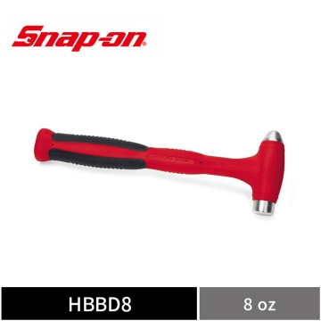 Snap-on 8oz 軟握柄定擊圓頭鎚 (無反彈鎚) (紅)