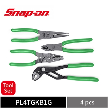 Snap-on 4件式 隨行綜合鉗組 附工具收納袋 (綠)