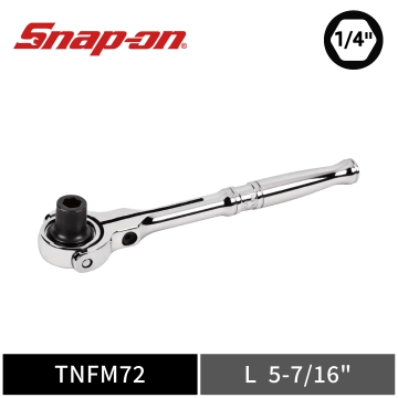 Snap-on 1/4" Dual 80® 6角2分 旋轉圓頭 起子頭棘輪扳手