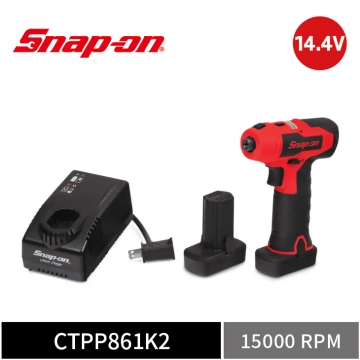 Snap-on 14.4V 拋光/研磨機｜雙電池+充電座 (紅)