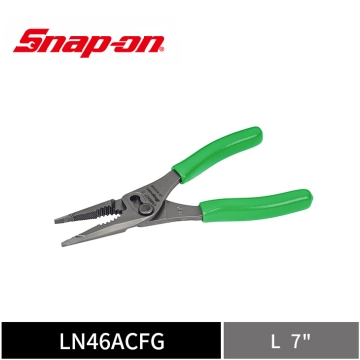 Snap-on 7" Talon Grip™ 尖嘴鯉魚鉗 (綠)