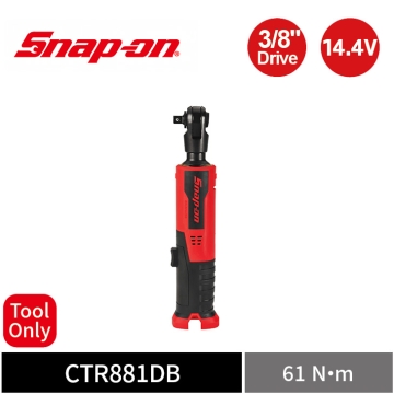 Snap-on 14.4V 3/8" Drive 三分 高速型電動棘輪扳手 61Nm (Tool Only) (紅)