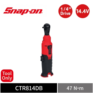 Snap-on 14.4V 1/4" Drive 二分 無刷棘輪扳手 47Nm (Tool Only) (紅)