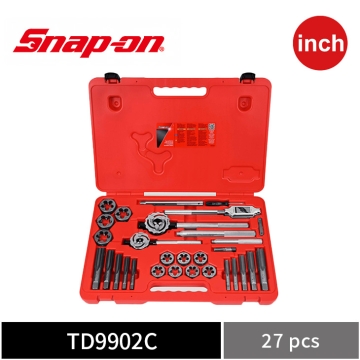 Snap-on 27件式 英制 攻牙組 絲攻板牙特工