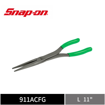 Snap-on 11" 加長型 Talon Grip™ 尖嘴鉗 (綠)