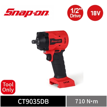Snap-on 18V 1/2" 四分 710Nm 大扭力無刷衝擊扳手 (Tool Only) (紅)