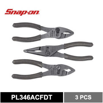 Snap on 3 件組 6 吋 Talon Grip™ 滑接鉗套裝（暗鈦色）