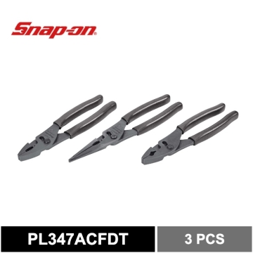Snap on 3件組 8 吋 Talon Grip™ 滑接鉗套裝（暗鈦色）