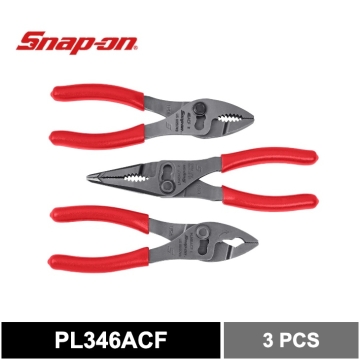 Snap on 3 件組 6 吋 Talon Grip™ 滑接鉗套裝 (紅色)