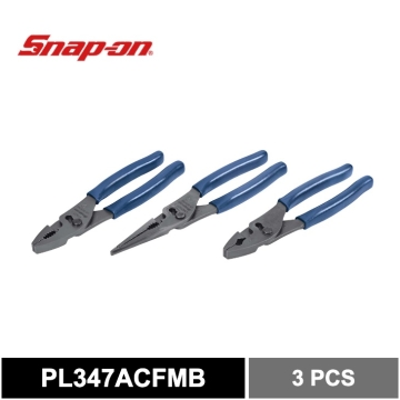 Snap on 3件組 8 吋 Talon Grip™ 滑接鉗組（動力藍）