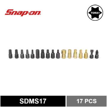 Snap-on 17 件裝 Flank Drive® 粗短起子頭套件