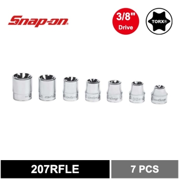 Snap-on 7件式 3/8" TORX® 星字薄型套筒組