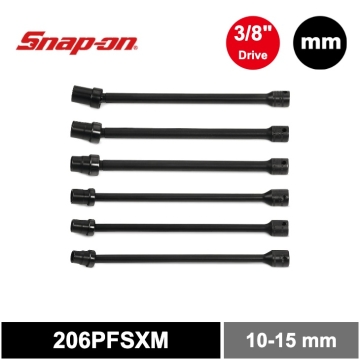 Snap-on 6件式 3/8" 6角 可旋轉球型延長套筒組 (10-15 mm)