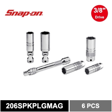 Snap-on 6件式 3/8" 磁性火星塞套筒組