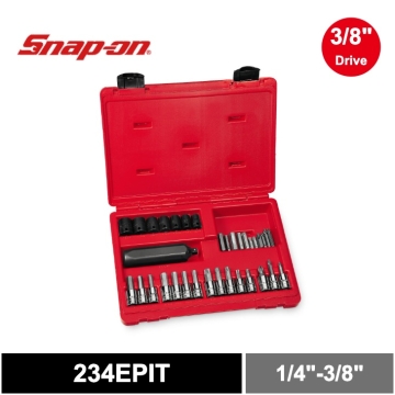 Snap-on 34件式 3/8" 衝擊起子套筒組