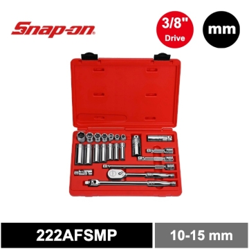 Snap-on 22件式 3/8" 6角 通用套筒組