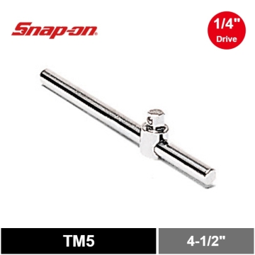 Snap-on 1/4" 驅動器 4-1/2" 滑動 T 型手柄
