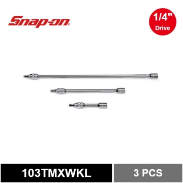 Snap-on 3 件 1/4" 驅動器鎖定擺動延長套件