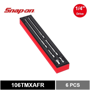 Snap-on 6件式 1/4" 基本接桿組 及 PRO-FI™ 泡棉組 (紅色)