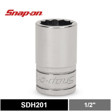 Snap-on 1/2" 驅動 12角 SAE 5/8" Flank Drive® 半深套筒