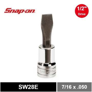 Snap-on 1/2" (4分頭) 7/16" 一字頭標準起子套筒