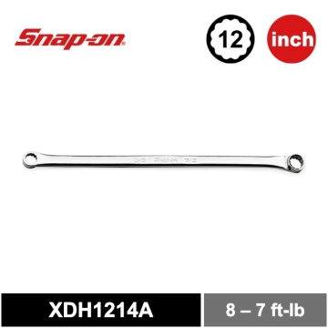Snap-on 3/8"–7/16" 12角 英制 Flank Drive® 高性能 15° 偏角梅花扳手