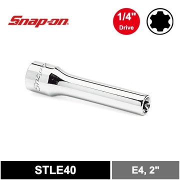 Snap-on 1/4" Drive TORX® E4 深型套筒