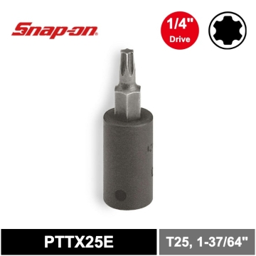 Snap-on 1/4" Drive TORX® T25 無軸心孔 動力起子頭套筒