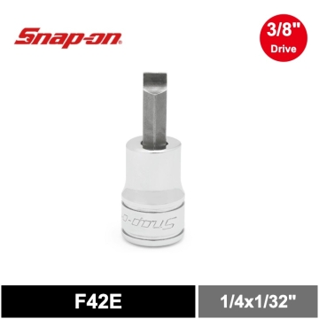 Snap-on 3/8" Drive 一字型 1/4吋 短型 起子頭套筒