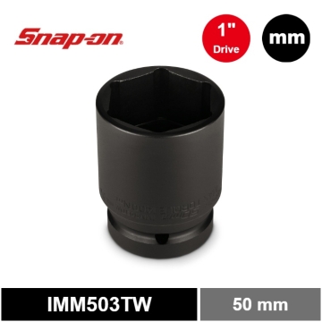 Snap-on® 1" Drive 公制 50 mm Flank Drive® 薄壁淺口氣動套筒