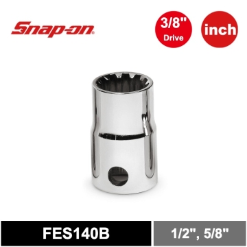Snap-on 3/8" Drive 六角 #14英制 7/16吋 淺型梅花套筒