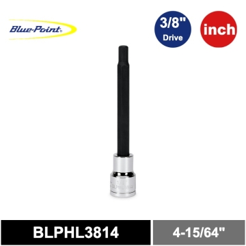 Blue-Point® 3/8" 6角 英制 1/4吋 加長型起子頭套筒