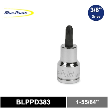 Blue-Point® 3/8"  Pozidriv®#3 雙十字標準型 起子頭套筒