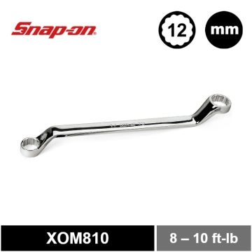 Snap-on 12角 公制 Flank Drive® 60° 梅花扳手 8–10 mm