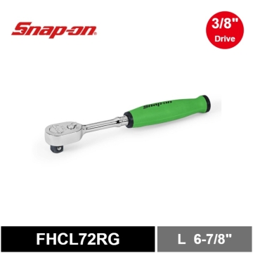 Snap-on 三分 3/8" Dual 80® Technology 專利80齒  PRO-FI™  加長袖珍棘輪扳手 軟握把 (綠色)