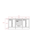 snap on 雙開七抽雙開 下櫃 尺寸