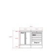 snap on 雙開七抽 下櫃 尺寸