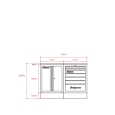 snap on 雙開七抽 下櫃 尺寸